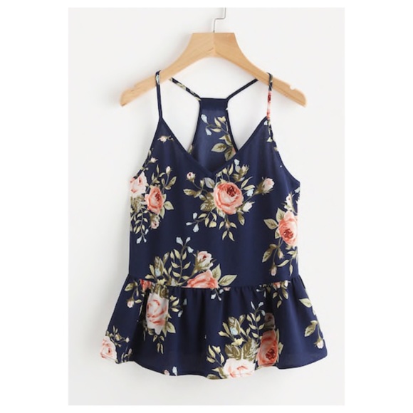 Peplum Halter Cami - Picture 2 of 6